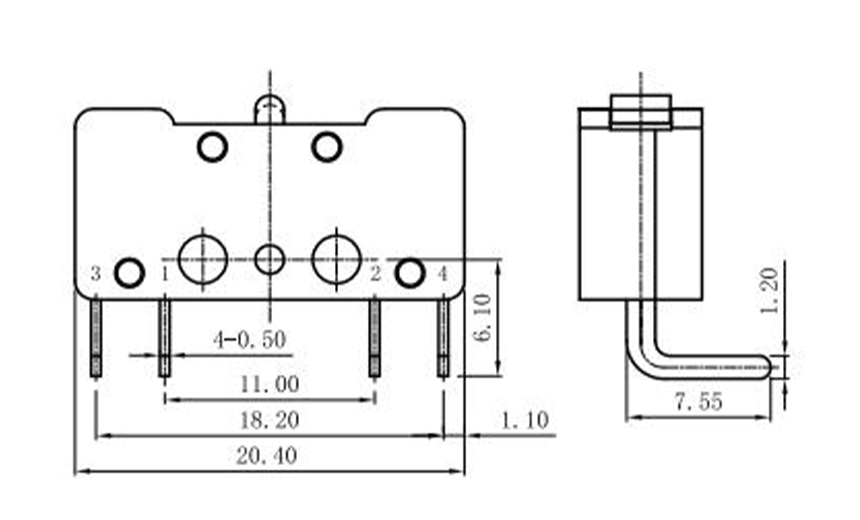 double pole microswitch 3