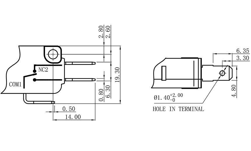 high temperature micro switch