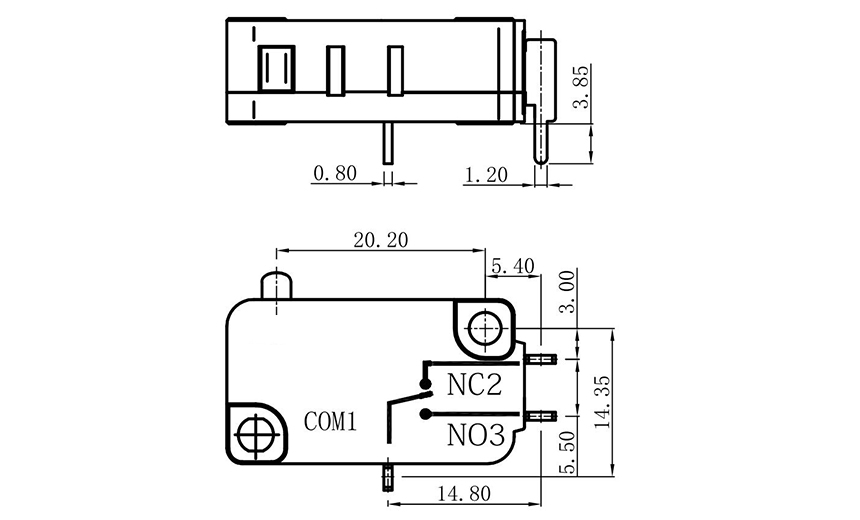 long arm micro switch