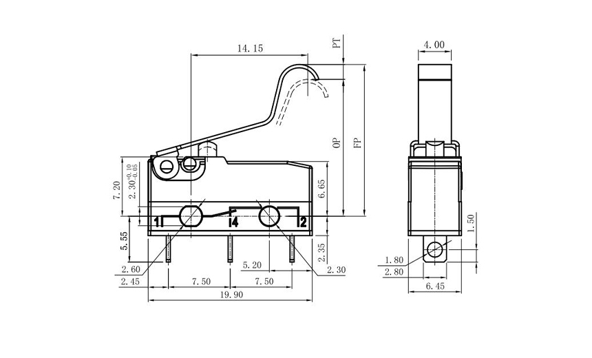 micro switch roller